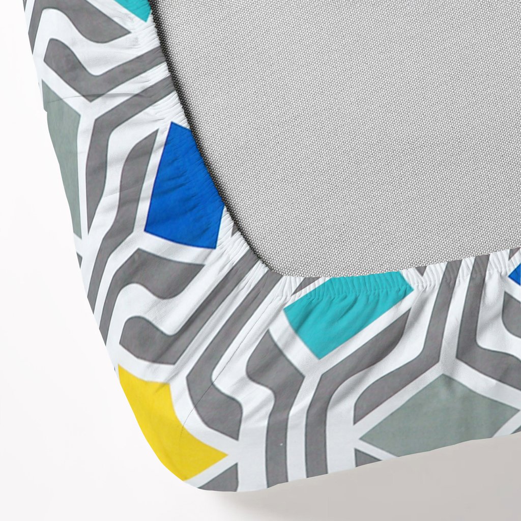 Elastic Fitted King Size Double Bed Sheet With 2 Pillow Covers (Brown)