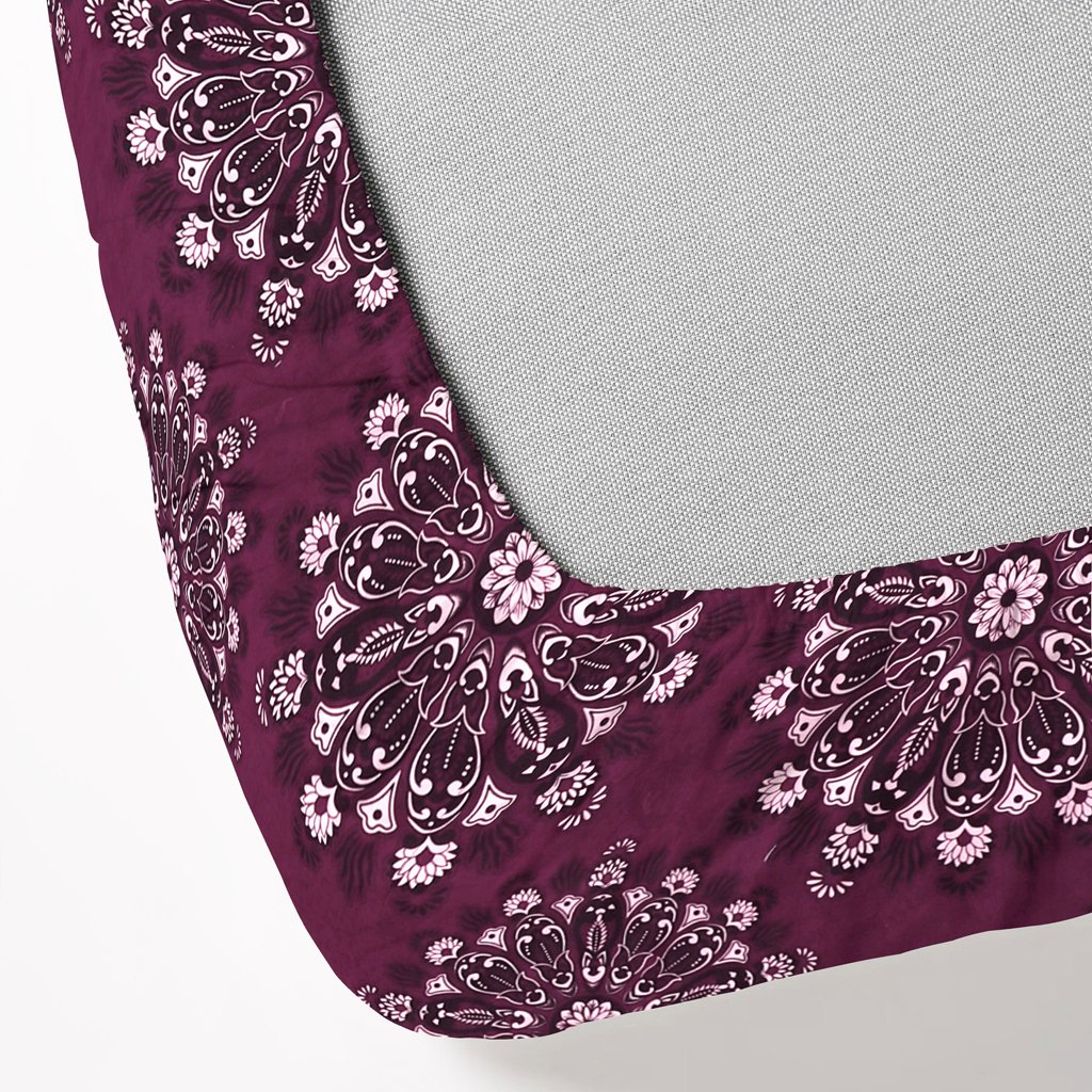 Elastic Fitted King Size Double Bed Sheet With 2 Pillow Covers (Green)