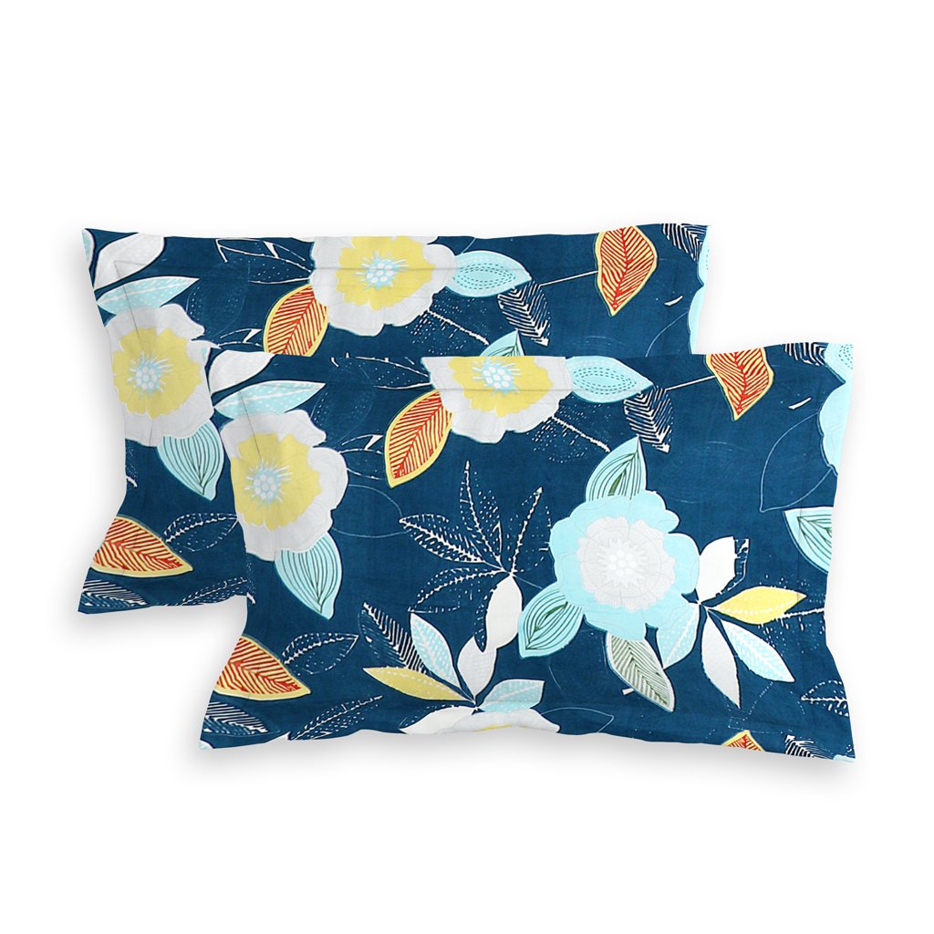 Elastic Fitted King Size Double Bed Sheet With 2 Pillow Covers (Green)