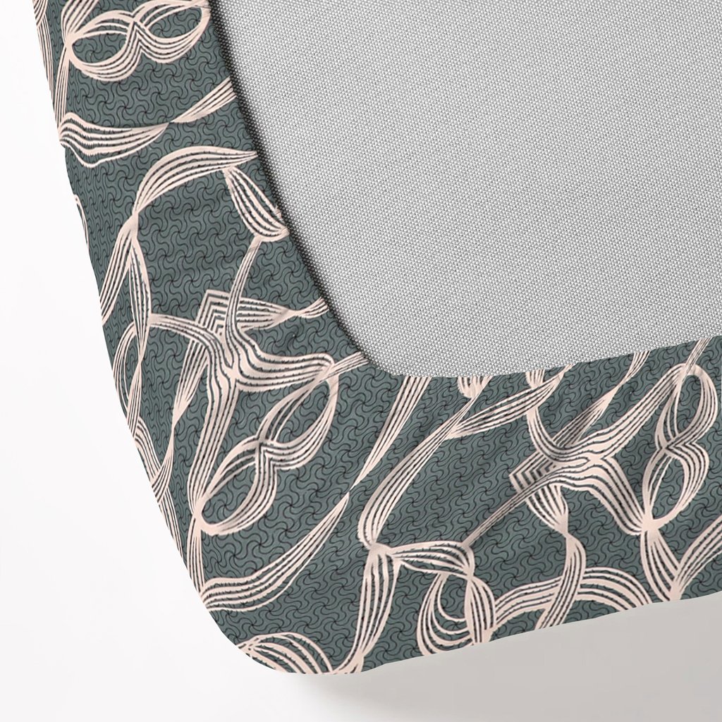 Elastic Fitted King Size Double Bed Sheet With 2 Pillow Covers (Grey)