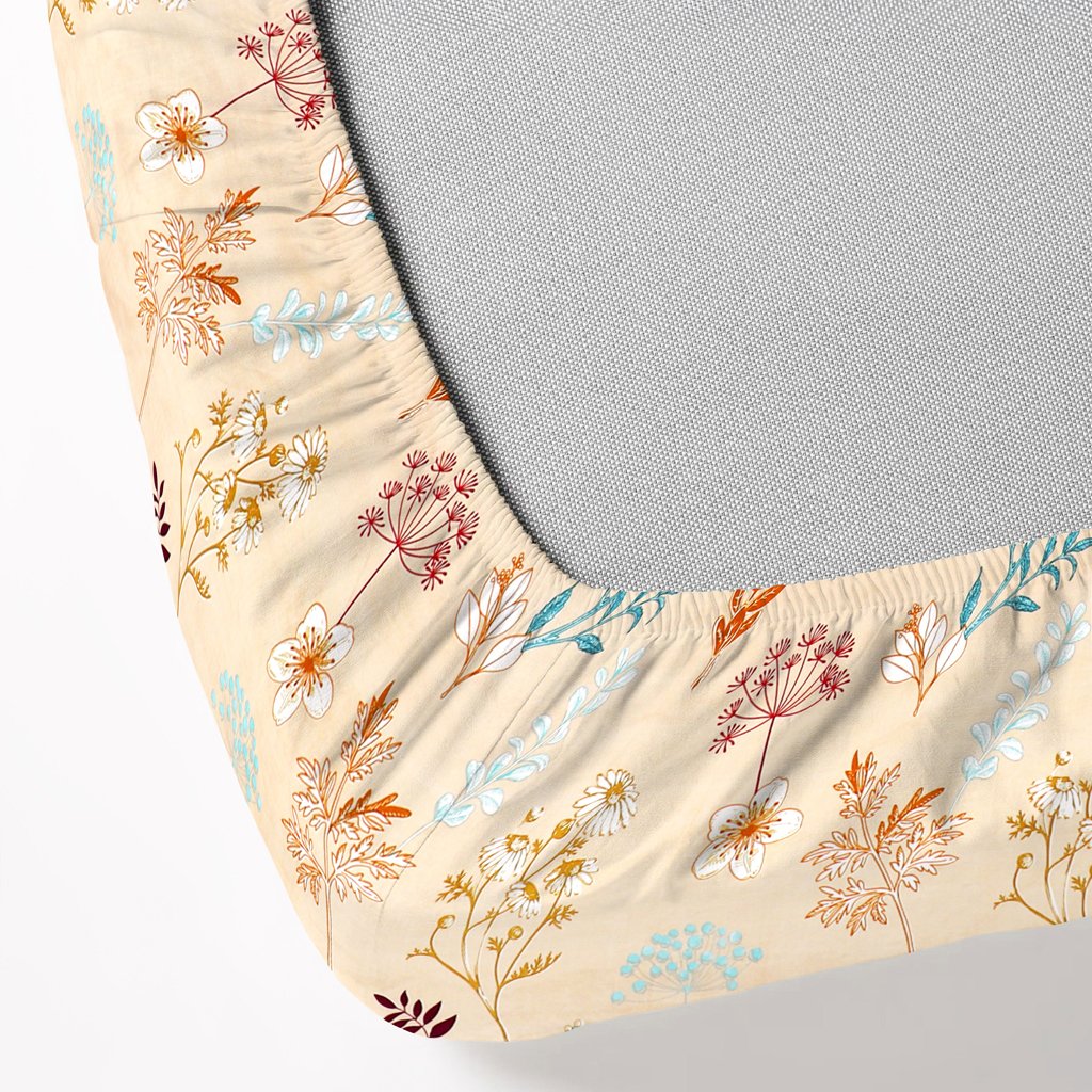 Elastic Fitted King Size Double Bed Sheet With 2 Pillow Covers (Grey)