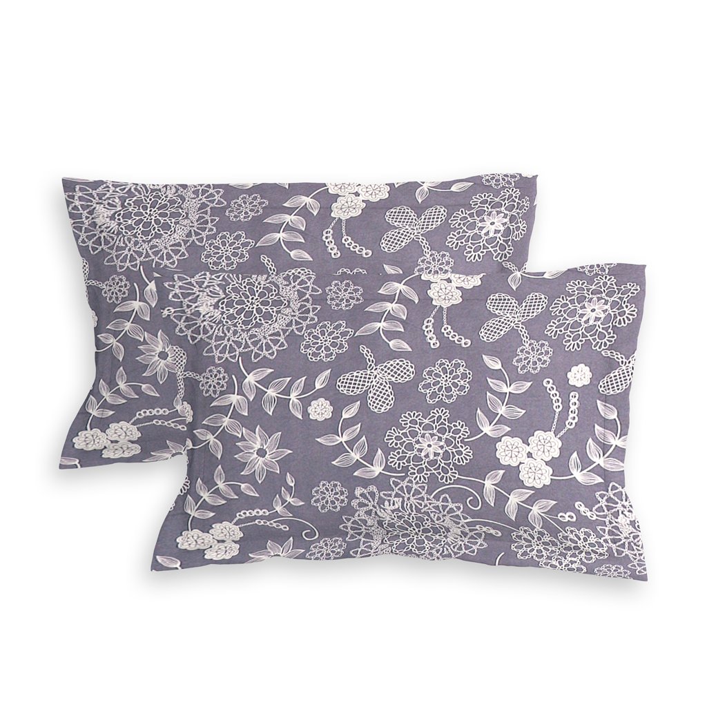 Elastic Fitted King Size Double Bed Sheet With 2 Pillow Covers (Pink)