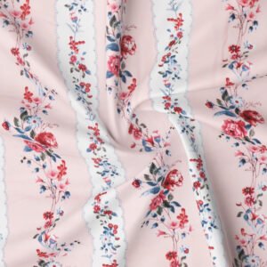 Glace Cotton Double Flat Bedsheet With 2 Pillow Covers (Peach)