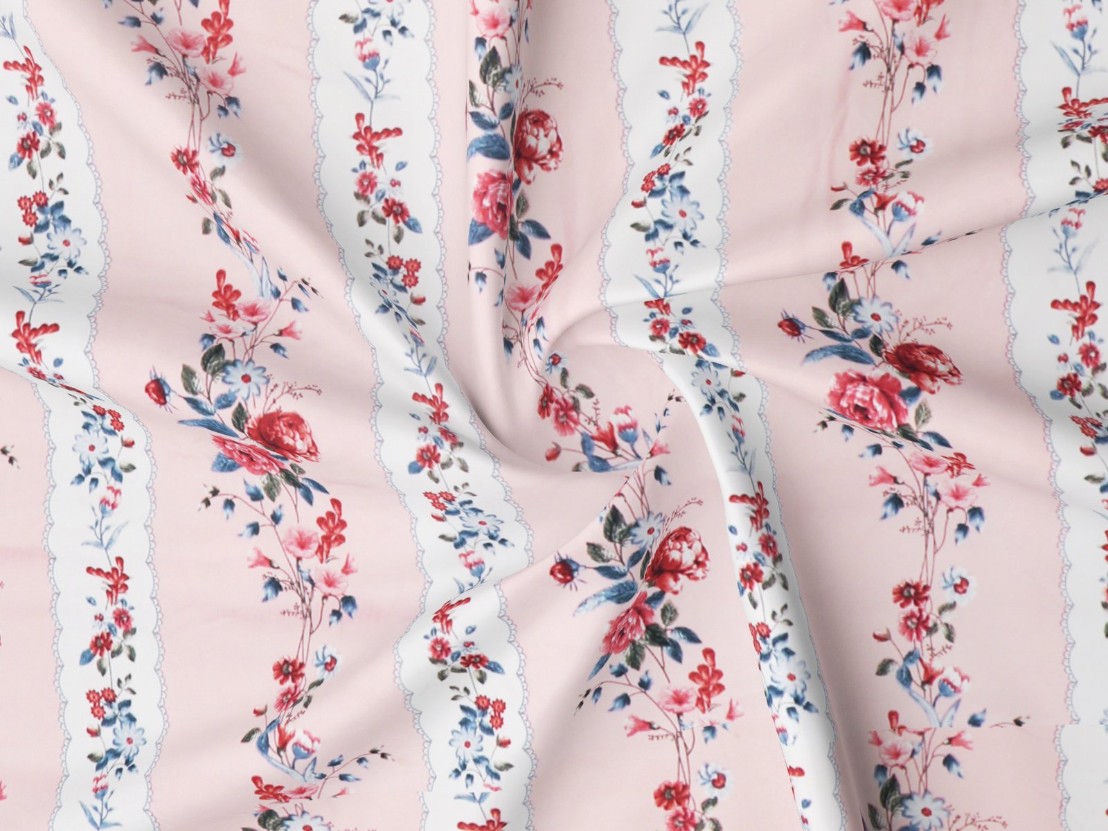 Glace Cotton Double Flat Bedsheet With 2 Pillow Covers (Peach)