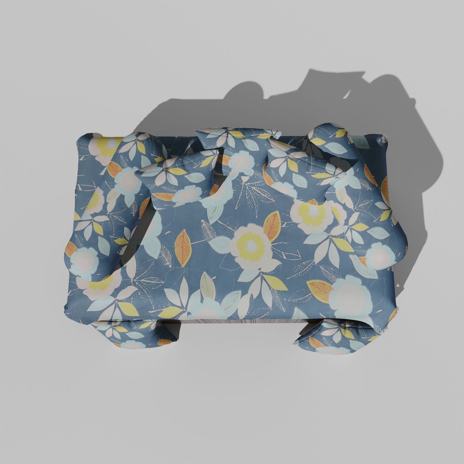 210 TC Cotton Printed Diwan (Set of 8 Pieces)1 Single Bedsheet 5 Cushion Covers And 2 Bolster Cover