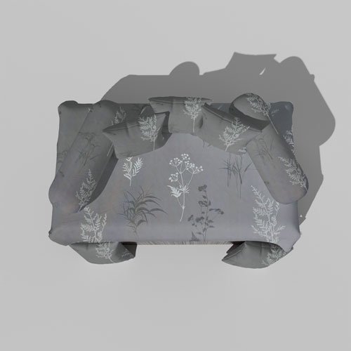 210 TC Cotton Printed Diwan (Set of 8 Pieces)1 Single Bedsheet 5 Cushion Covers And 2 Bolster Cover