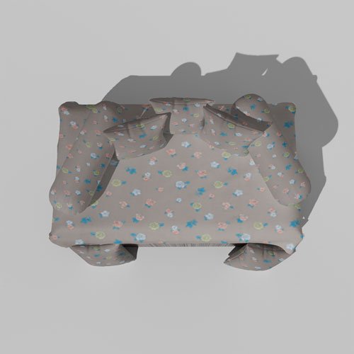 210 TC Cotton Printed Diwan (Set of 8 Pieces)1 Single Bedsheet 5 Cushion Covers And 2 Bolster Cover