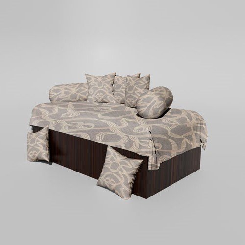 210 TC Cotton Printed Diwan (Set of 8 Pieces)1 Single Bedsheet 5 Cushion Covers And 2 Bolster Cover