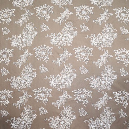 Cotton Double Flat Bedsheet With 2 Pillow Covers (Brown)