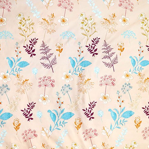 Cotton Double Flat Bedsheet With 2 Pillow Covers (Cream)