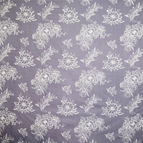 Cotton Double Flat Bedsheet With 2 Pillow Covers (Grey)