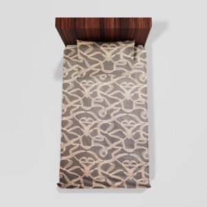 Cotton Single Flat Bed Sheet With 1 Pillow Cover (Slate Grey)