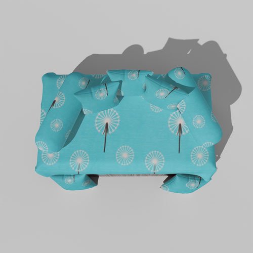 Glace Cotton Printed Diwan (Set of 8 Pieces)1 Single Bedsheet 5 Cushion Covers And 2 Bolster Covers 10