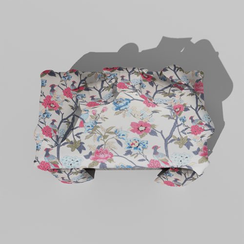 Glace Cotton Printed Diwan (Set of 8 Pieces)1 Single Bedsheet 5 Cushion Covers And 2 Bolster Covers 8