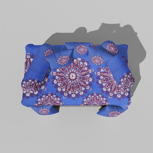 Glace Cotton Printed Diwan (Set of 8 Pieces)1 Single Bedsheet 5 Cushion Covers And 2 Bolster Covers