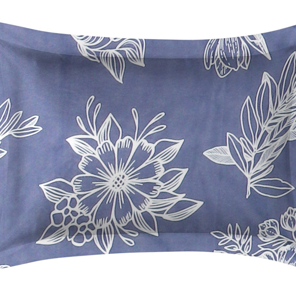 Single Glace Cotton Elastic Fitted Bed Sheet With One Pillow Cover (Grey)