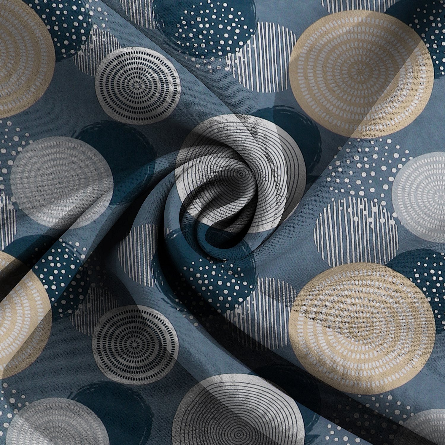 Single Glace Cotton Elastic Fitted Bed Sheet With One Pillow Cover (Blue)