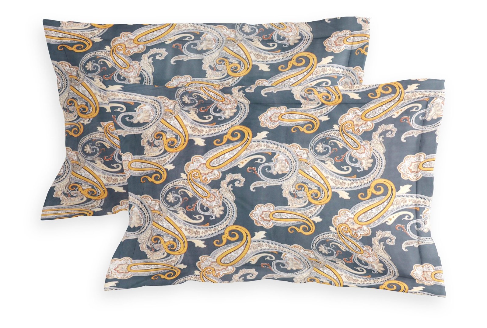 Glace Cotton Double Flat Bedsheet With 2 Pillow Covers (Yellow)