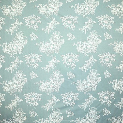 Single Glace Cotton Elastic Fitted Bed Sheet With One Pillow Cover (Cyan)