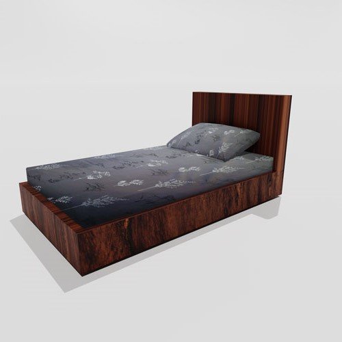 Single Glace Cotton Elastic Fitted Bed Sheet With One Pillow Cover (Grey)