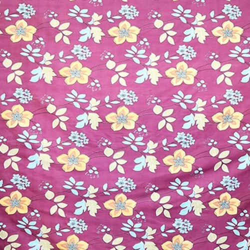 Single Glace Cotton Elastic Fitted Bed Sheet With One Pillow Cover (Magenta)