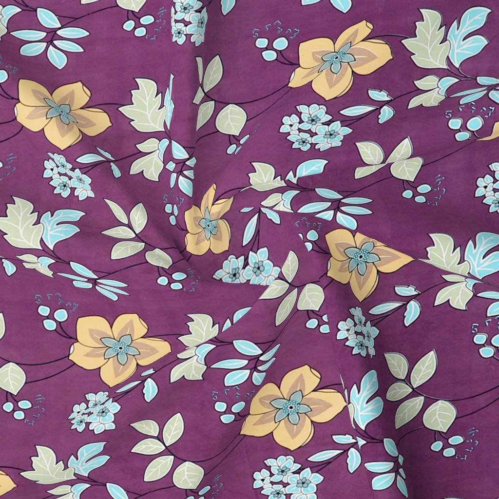 RD TREND Presents Elastic Fitted Queen Size Double Bed Sheet With 2 Pillow Covers (Magenta)