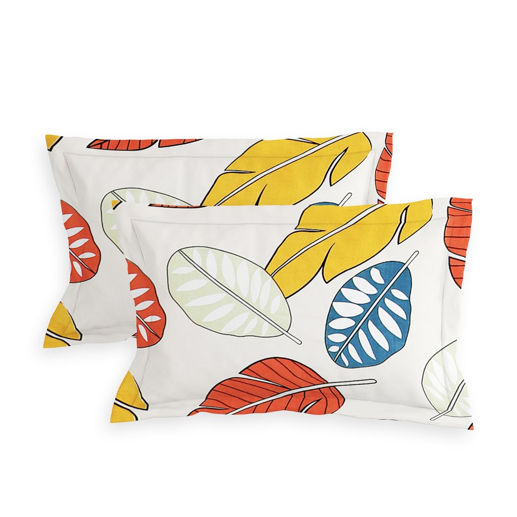 RD TREND Presents Elastic Fitted Queen Size Double Bed Sheet With 2 Pillow Covers (Orange)