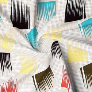 RD TREND Presents Elastic Fitted Queen Size Double Bed Sheet With 2 Pillow Covers (Multi)