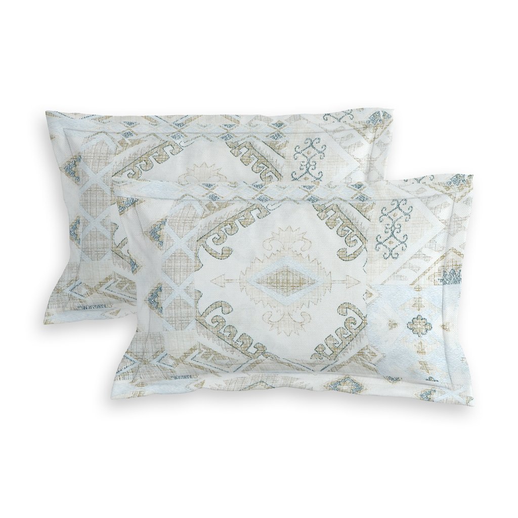 RD TREND 100% King Size Pure Cotton Double Flat Bed Sheet With 2 Pillow Covers (Lite Heena)