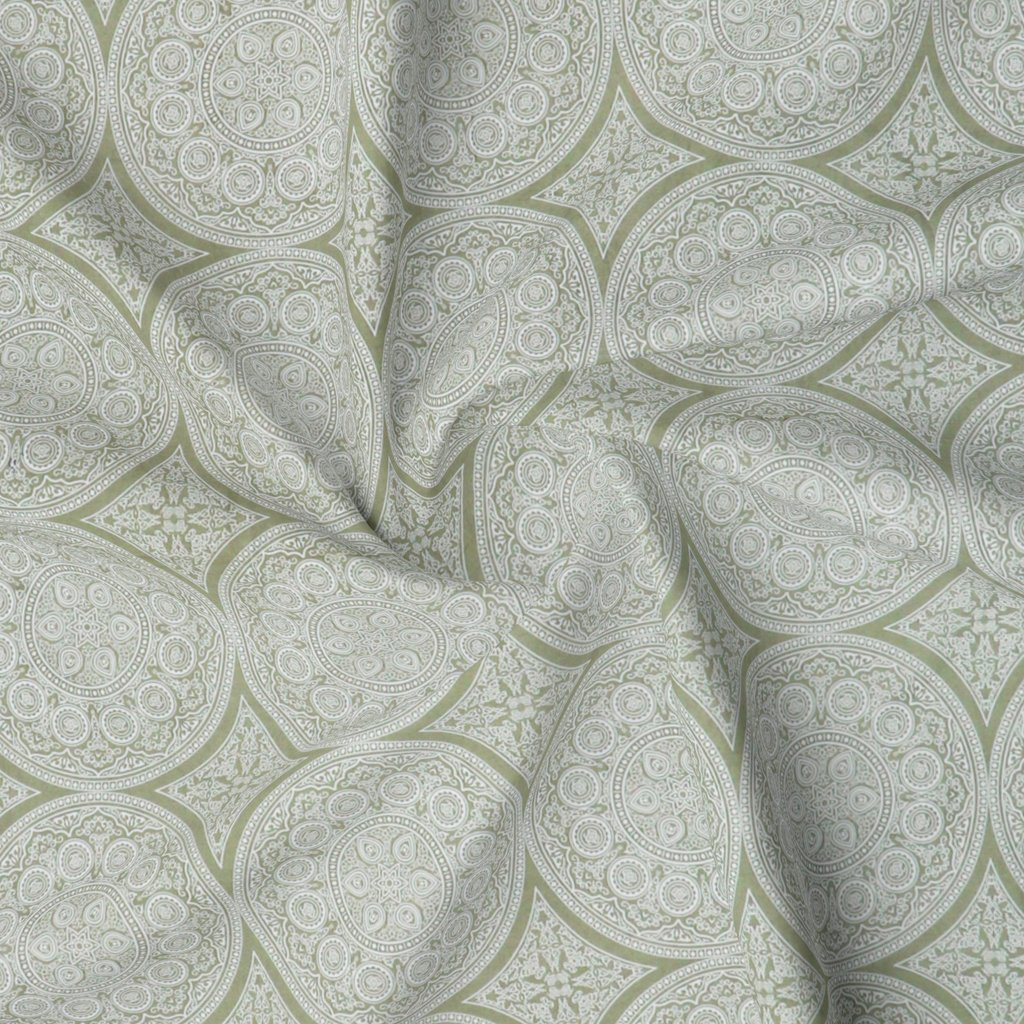 RD TREND 100% King Size Pure Cotton Double Flat Bed Sheet With 2 Pillow Covers (Olive Green )