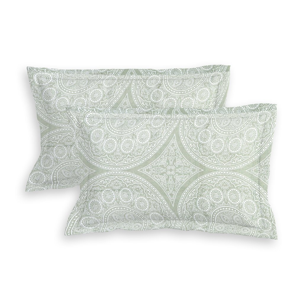 RD TREND 100% King Size Pure Cotton Double Flat Bed Sheet With 2 Pillow Covers (Olive Green )