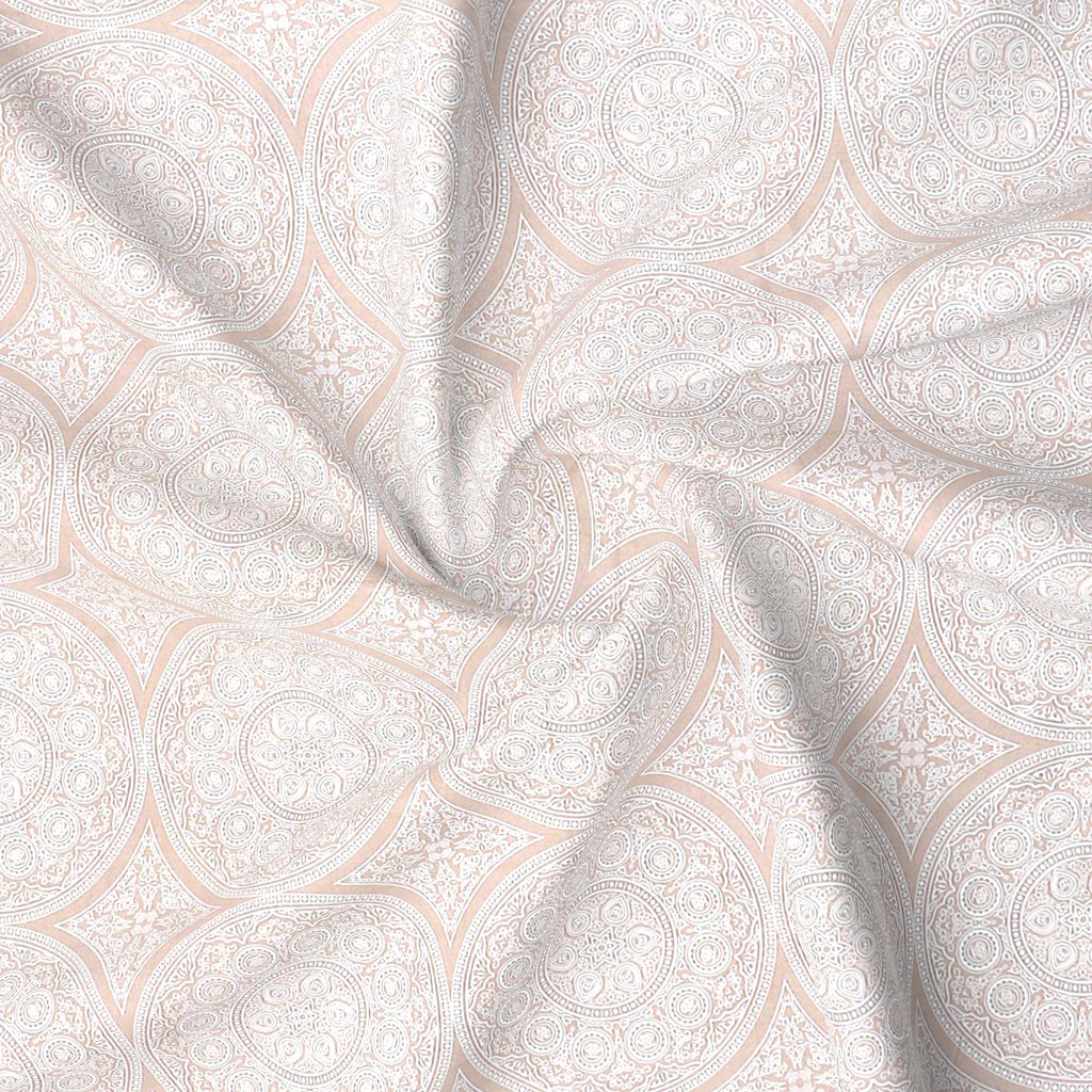 RD TREND 100% King Size Pure Cotton Double Flat Bed Sheet With 2 Pillow Covers (Nude Pink)