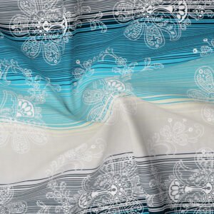 RD TREND 100% Pure Cotton Elastic Fitted Double Bedsheets With 2 Pillow Covers(Steel Blue)