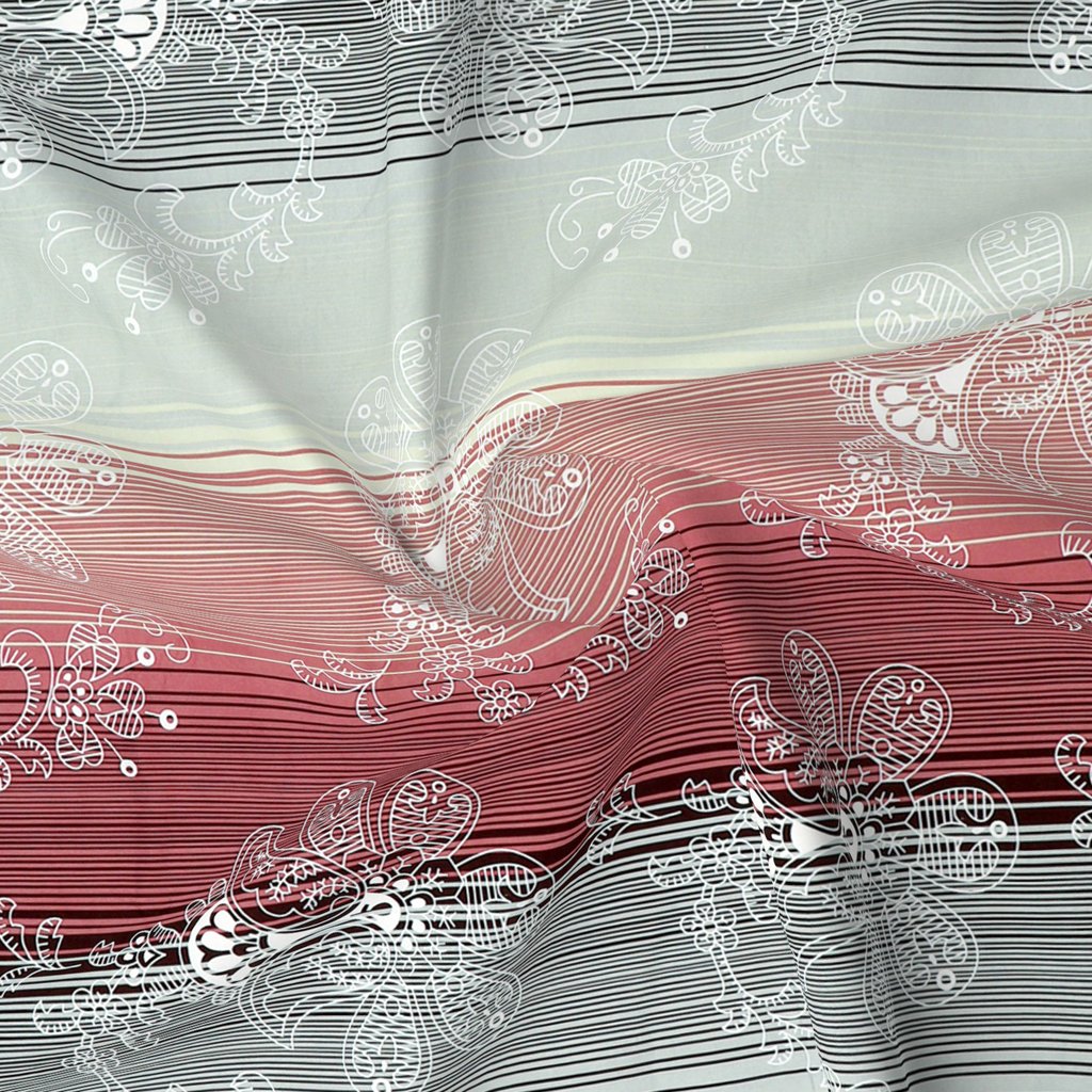 RD TREND 100% Pure Cotton Elastic Fitted Double Bedsheets With 2 Pillow Covers(Falu Red)