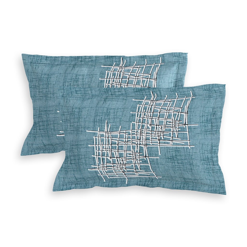 RD TREND 100% King Size Pure Cotton Double Flat Bed Sheet With 2 Pillow Covers (Pista)