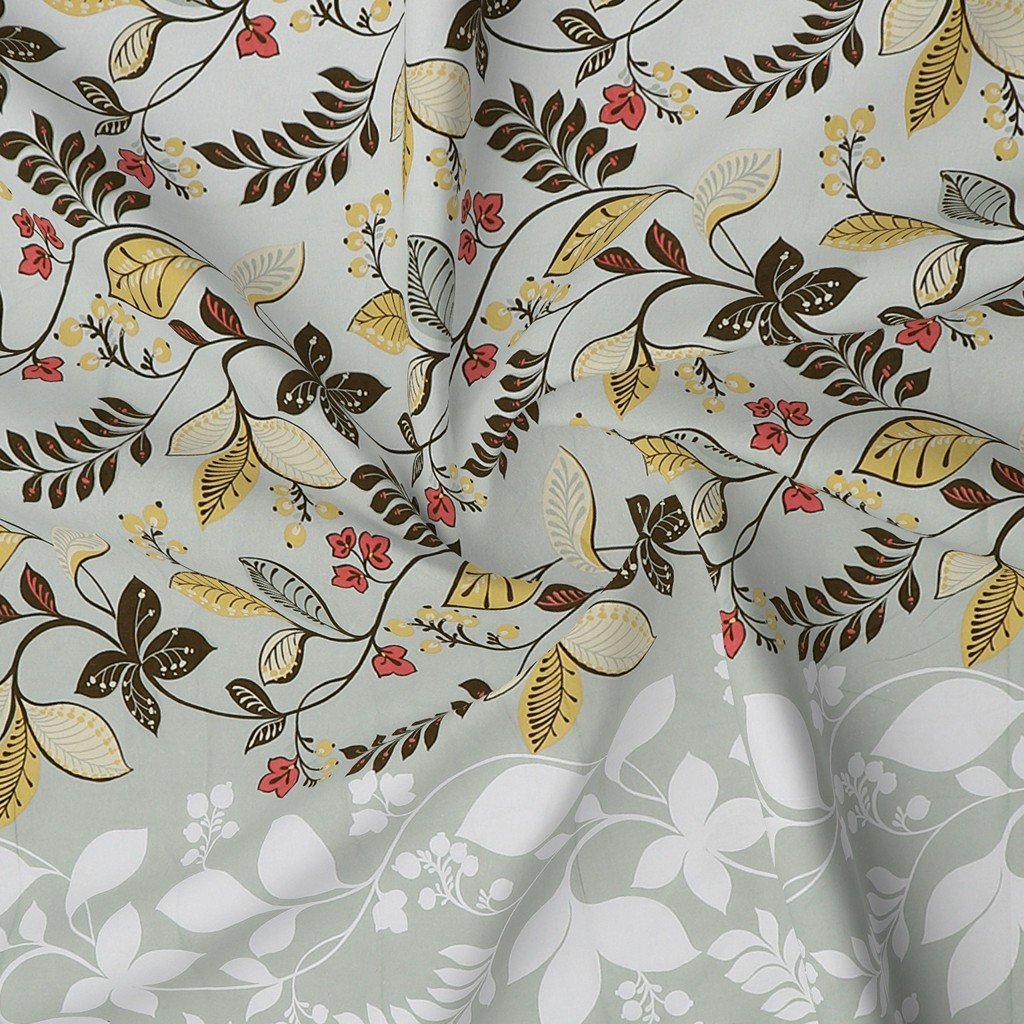 RD TREND 100% Pure Cotton Elastic Fitted Double Bedsheets With 2 Pillow Covers(Heena)