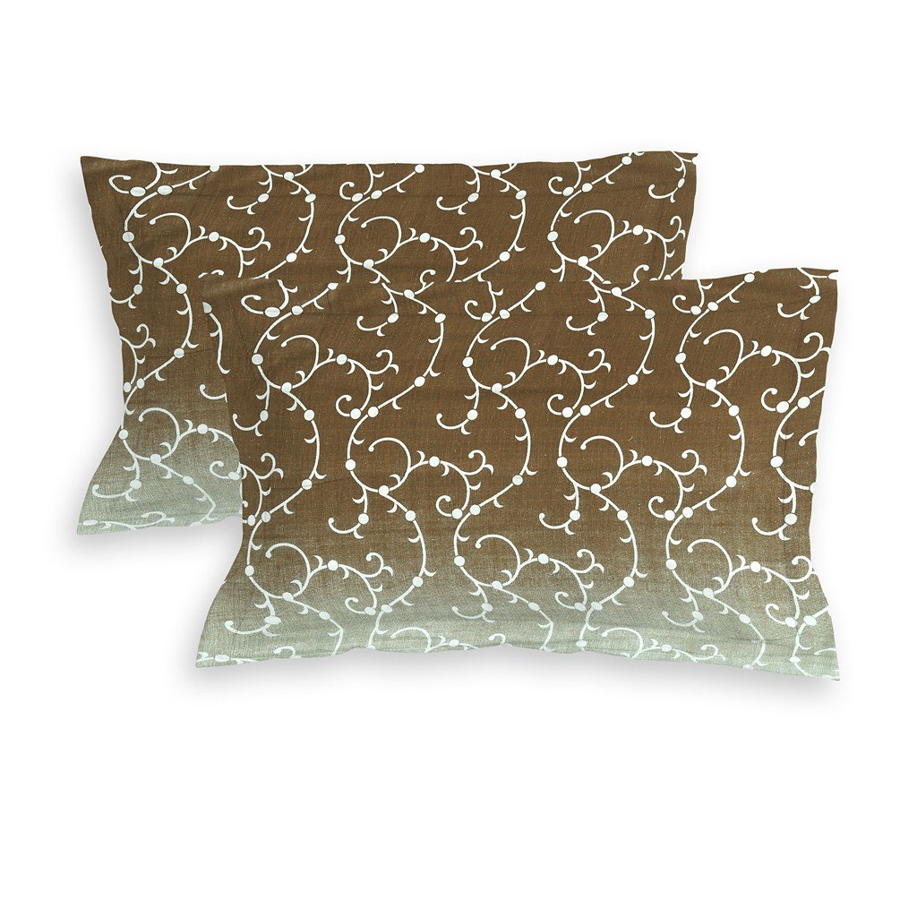 RD TREND 100% Pure Cotton Elastic Fitted Double Bedsheets With 2 Pillow Covers(Heena)