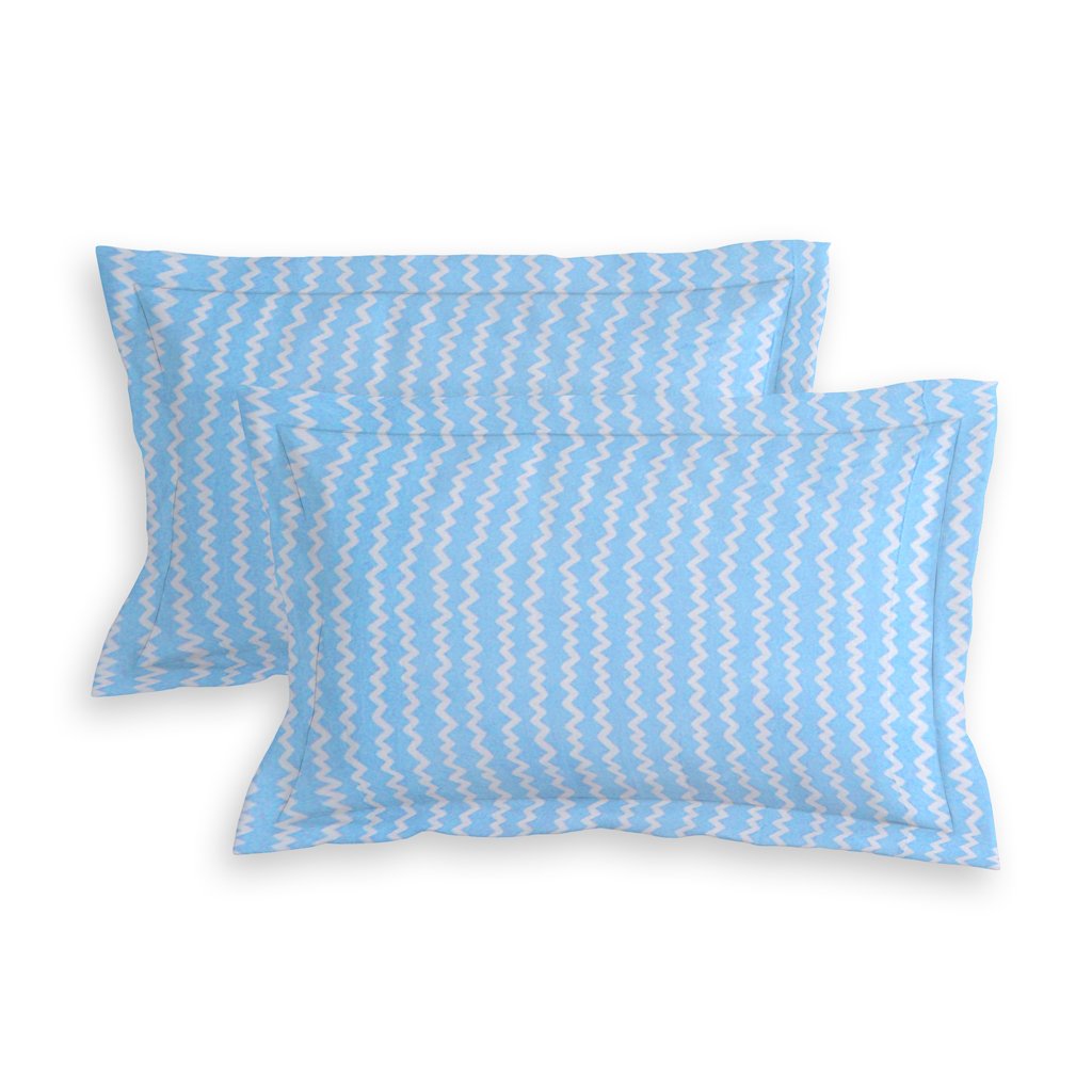 RD TREND Presents Elastic Fitted Queen Size Double Bed Sheet With 2 Pillow Covers (Blue)