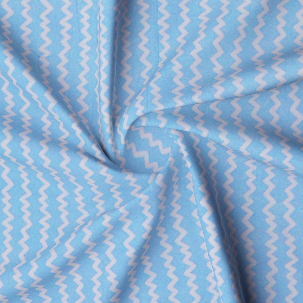 RD TREND Presents Elastic Fitted Queen Size Double Bed Sheet With 2 Pillow Covers (Blue)