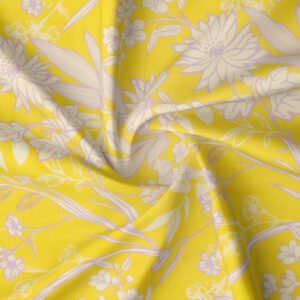RD TREND Presents Single Glace Cotton Elastic Fitted Bedsheets With 1 Pillow Cover (Yellow)