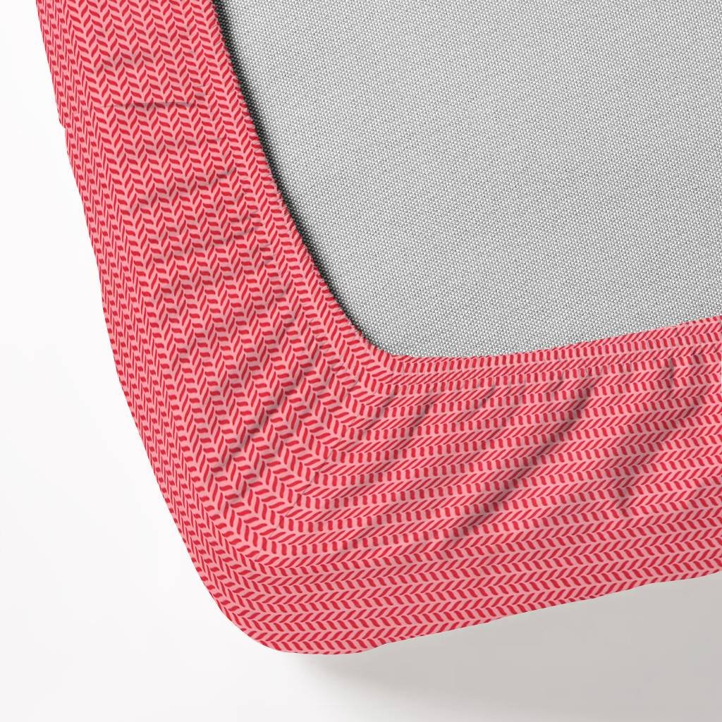 RD TREND Presents Elastic Fitted Queen Size Double Bed Sheet With 2 Pillow Covers (Red)