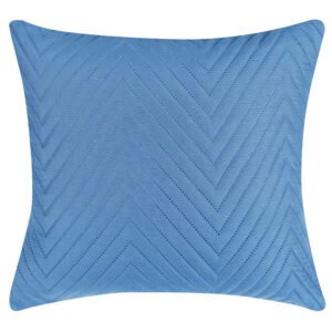 RD TREND UltraSonic Microfiber Cushion Covers, 16 x 16 inches, Set of 5, 250 TC, Back Zipper (Navy Blue)