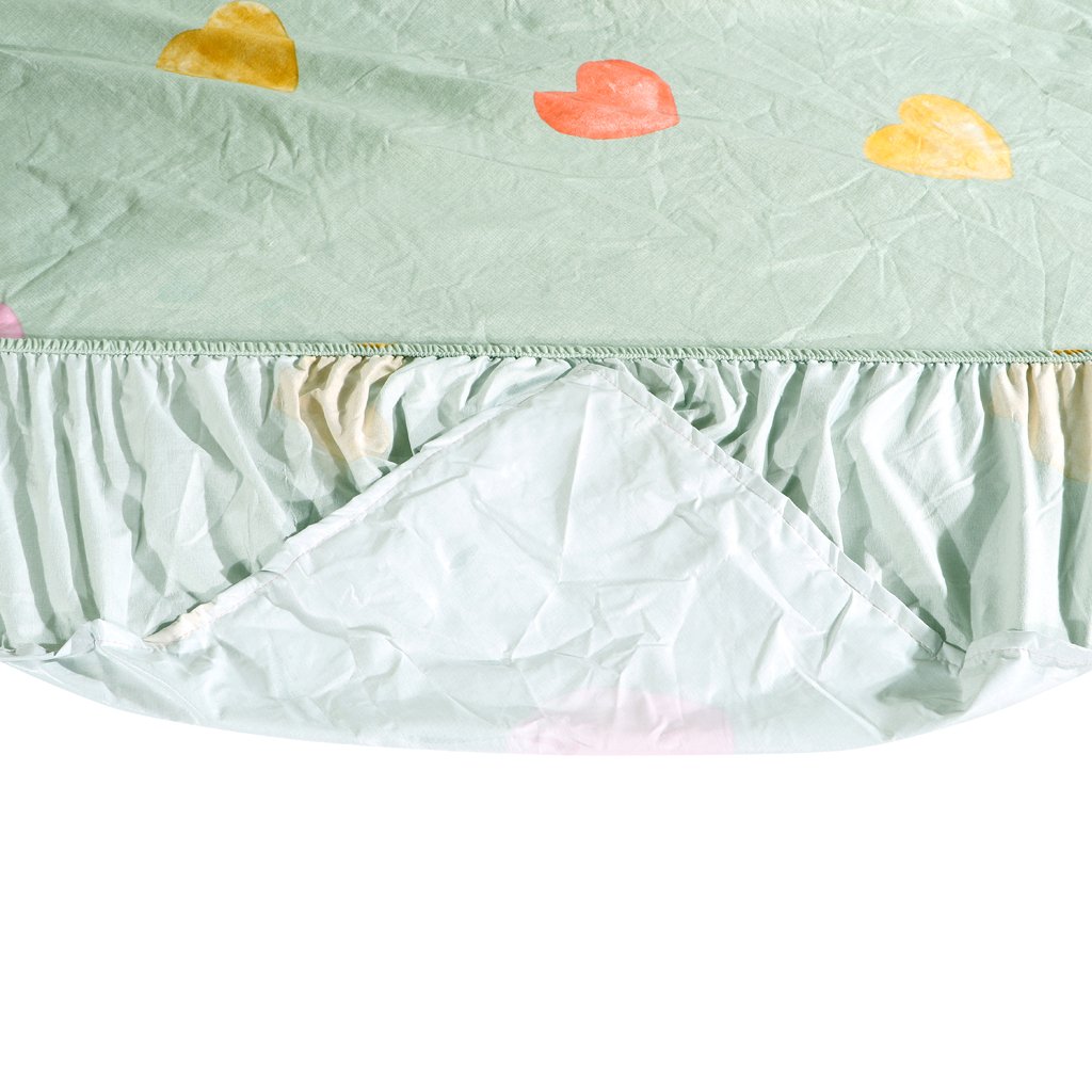 RD TREND Waterproof Elastic Fitted Bedsheet, King Size 72x78x8 Inch, with 2 Waterproof Pillow Covers 18x28 Inch, Washable, Wrinkle Resistant Green Multi HeartRD TREND Waterproof Elastic Fitted Bedsheet, King Size 72x78x8 Inch, with 2 Waterproof Pillow Covers 18x28 Inch, Washable, Wrinkle Resistant Green Multi HeartRD TREND Waterproof Elastic Fitted Bedsheet, King Size 72x78x8 Inch, with 2 Waterproof Pillow Covers 18x28 Inch, Washable, Wrinkle Resistant Green Multi HeartRD TREND Waterproof Elastic Fitted Bedsheet, King Size 72x78x8 Inch, with 2 Waterproof Pillow Covers 18x28 Inch, Washable, Wrinkle Resistant Green Multi HeartRD TREND Waterproof Elastic Fitted Bedsheet, King Size 72x78x8 Inch, with 2 Waterproof Pillow Covers 18x28 Inch, Washable, Wrinkle Resistant Green Multi Heart