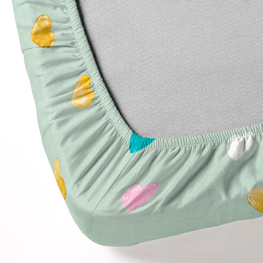 RD TREND Waterproof Elastic Fitted Bedsheet, King Size 72x78x8 Inch, with 2 Waterproof Pillow Covers 18x28 Inch, Washable, Wrinkle Resistant Green Multi HeartRD TREND Waterproof Elastic Fitted Bedsheet, King Size 72x78x8 Inch, with 2 Waterproof Pillow Covers 18x28 Inch, Washable, Wrinkle Resistant Green Multi HeartRD TREND Waterproof Elastic Fitted Bedsheet, King Size 72x78x8 Inch, with 2 Waterproof Pillow Covers 18x28 Inch, Washable, Wrinkle Resistant Green Multi HeartRD TREND Waterproof Elastic Fitted Bedsheet, King Size 72x78x8 Inch, with 2 Waterproof Pillow Covers 18x28 Inch, Washable, Wrinkle Resistant Green Multi HeartRD TREND Waterproof Elastic Fitted Bedsheet, King Size 72x78x8 Inch, with 2 Waterproof Pillow Covers 18x28 Inch, Washable, Wrinkle Resistant Green Multi Heart