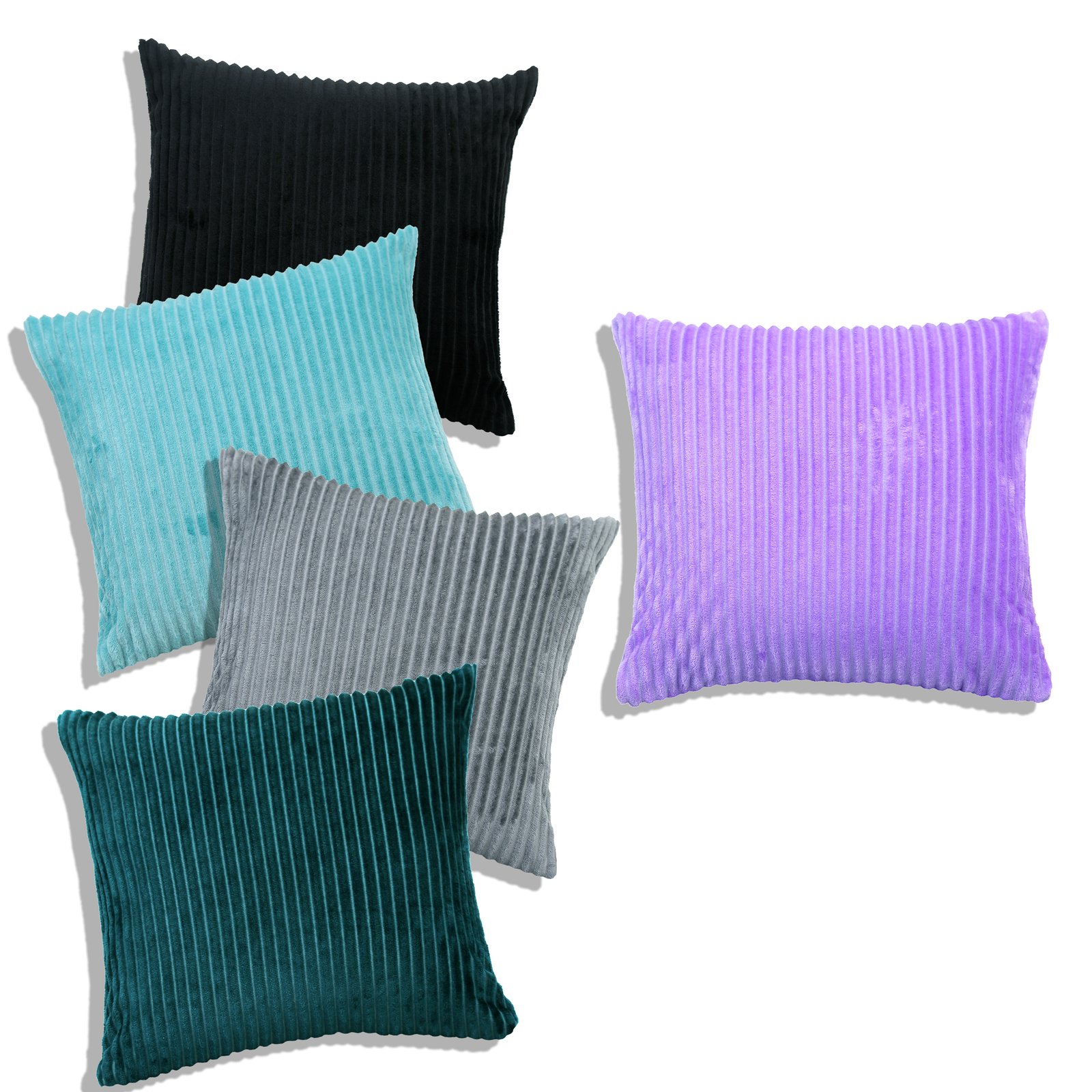 RD TREND Ultra Soft Cushion Covers 16 x 16 inches,Set of 5 (Multi-1)