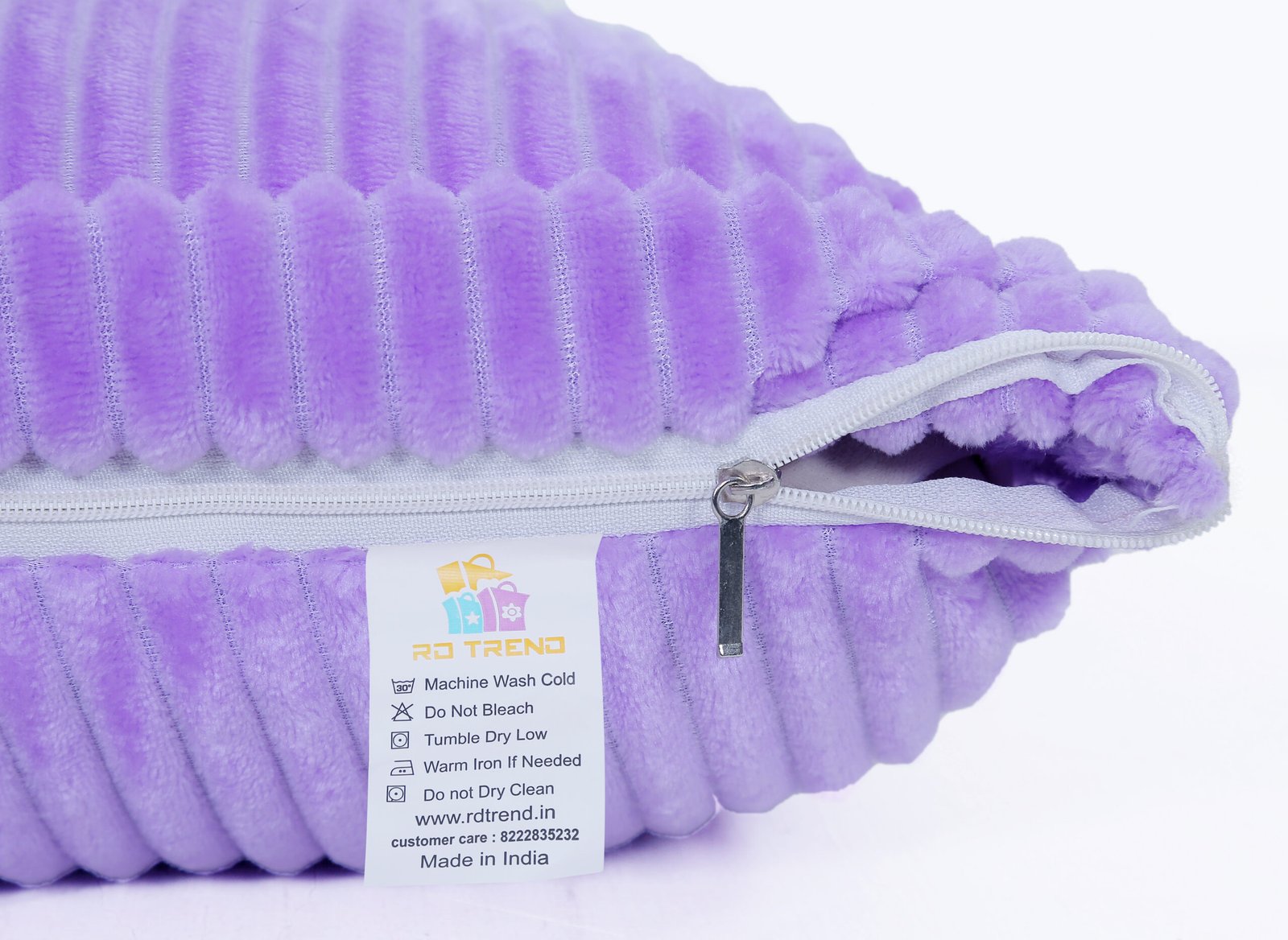 RD TREND Ultra Soft Cushion Covers 16 x 16 inches,Set of 5 (Lavender)