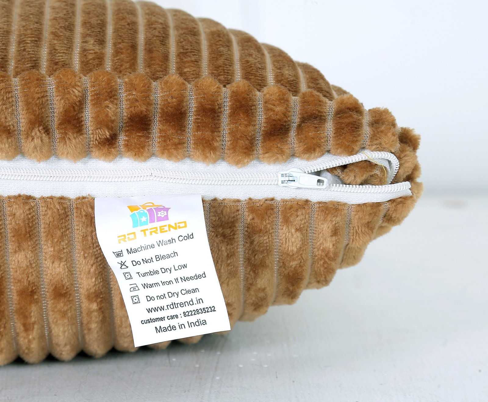 RD TREND Ultra Soft Cushion Covers 16 x 16 inches, Set of 5 (Mustard)