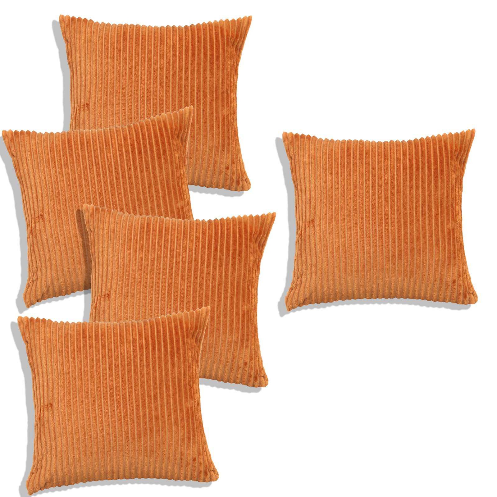 RD TREND Ultra Soft Cushion Covers 16 x 16 inches, Set of 5 (Golden)