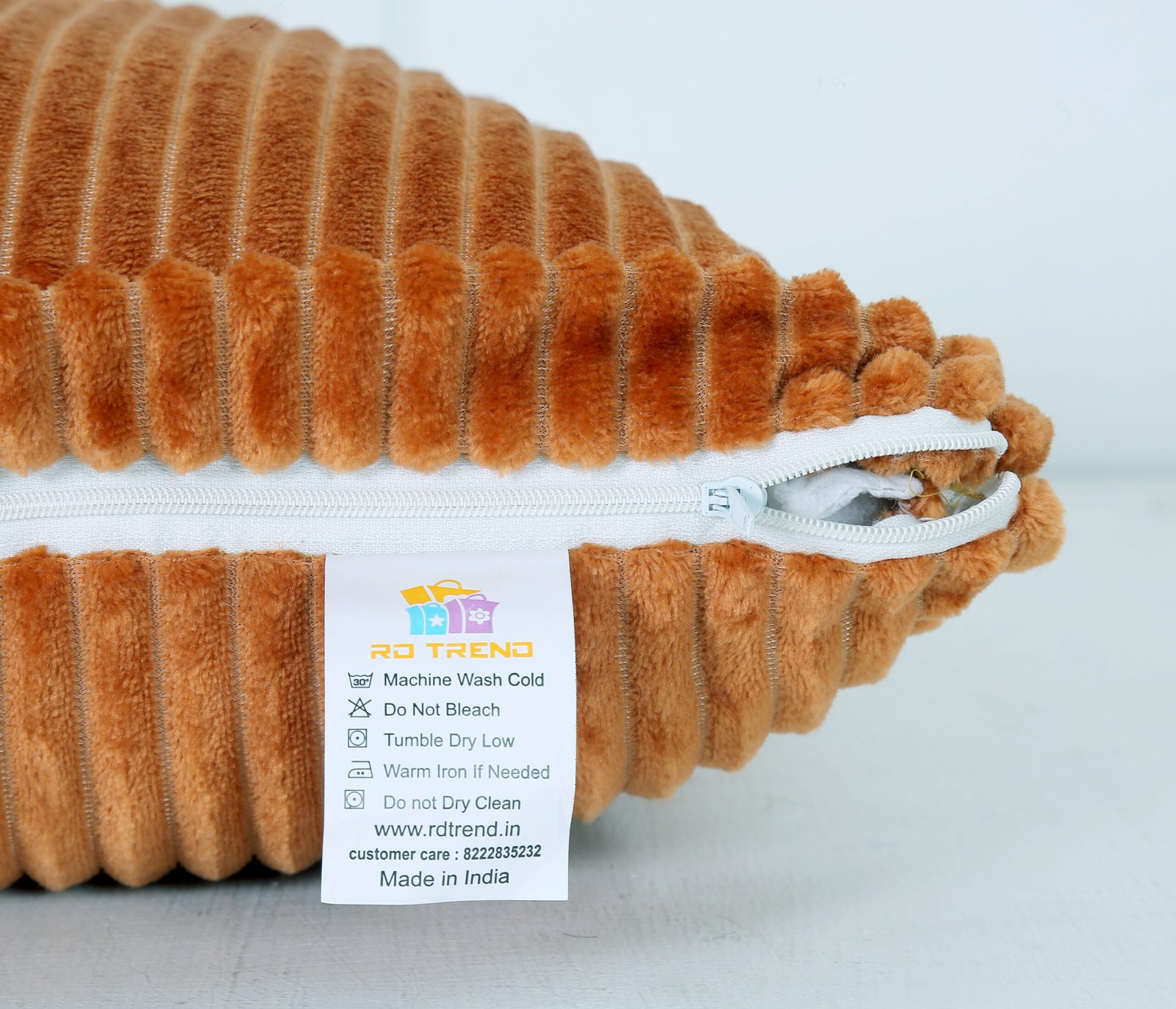 RD TREND Ultra Soft Cushion Covers 16 x 16 inches, Set of 5 (Golden)