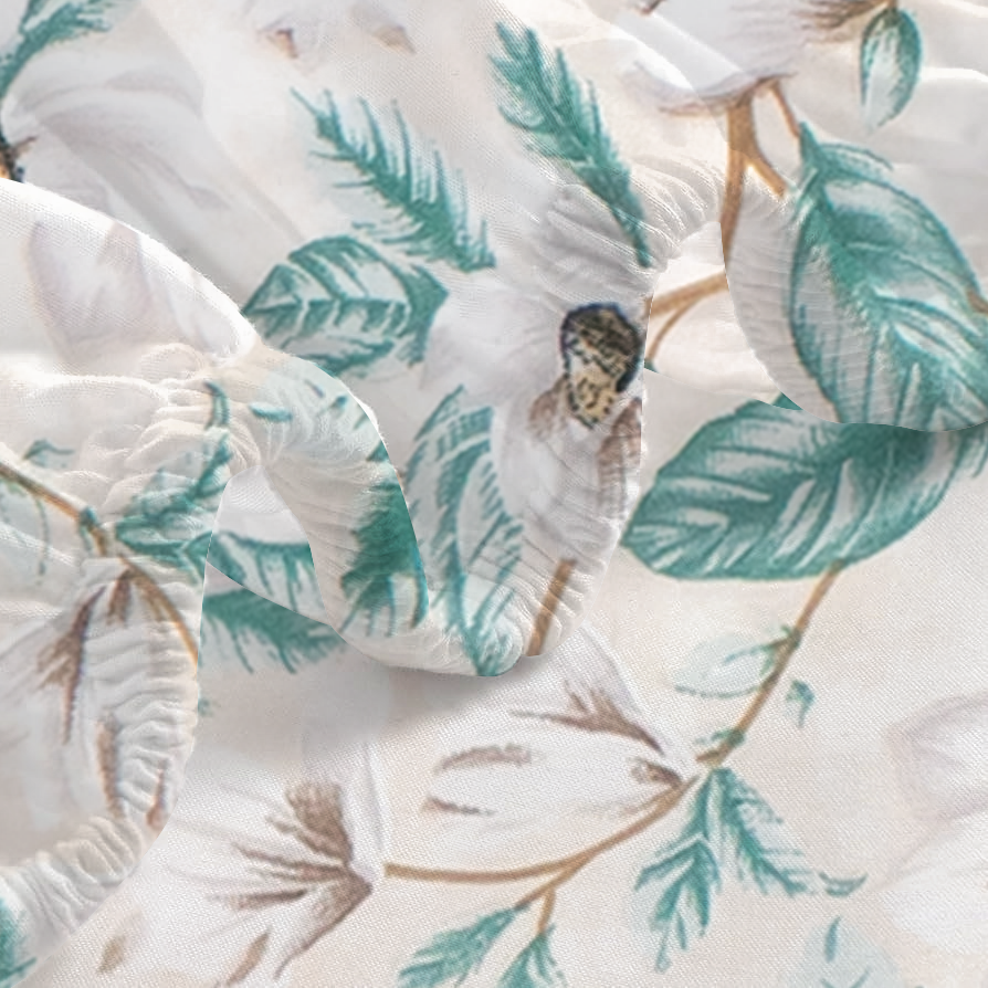 RD TREND® 360° Fitted Bedsheets Double Size 78x60x8 Inch, Elastic Bedsheets for Queen Size Bed with 2 Pillow Covers-18x28 Inch (Brown)